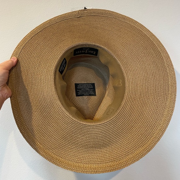 Eric Javits Women's Sun Hat Daphne-Natural/Black One Size Very Good Condition - Picture 7 of 14